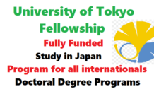 The University Of Tokyo Fellowship For International Students 2022-23||Fully Funded
