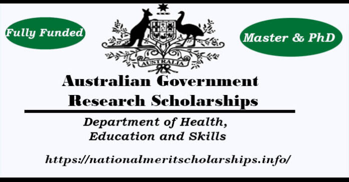 Australian Government Research Scholarships 2023-24 [Fully Funded]