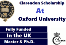 Oxford University Fully Funded Clarendon Scholarship 2023 In UK