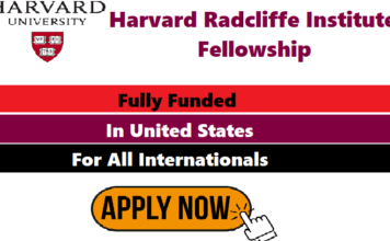 Harvard Radcliffe Institute Fellowship In USA 2022|Fully Funded