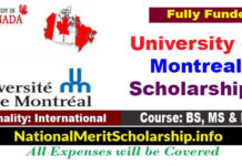 University of Montreal Scholarships 2023-24 in Canada [Fully Funded]