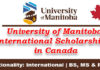 University of Manitoba International Scholarships 2023-24 in Canada [Fully Funded]