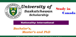 University of Saskatchewan Scholarship 2023-24 | Free Study In Canada