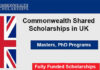 Commonwealth Shared Scholarships 2023 in UK [Fully Funded]