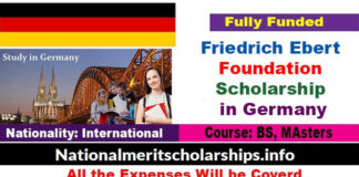 Friedrich Ebert Foundation Scholarship 2023-24 in Germany [Fully Funded]