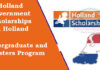 Holland Government Scholarships 2023-24 in Holland [Funded]