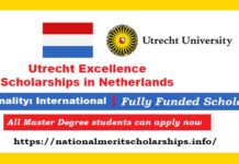 Utrecht Excellence Scholarships 2023-24 in Netherlands [Fully Funded]