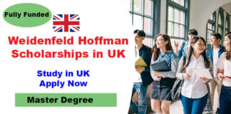 Weidenfeld Hoffmann Scholarships 2023 in the UK [Fully Funded]