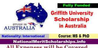 Griffith University International Scholarship 2023-24 in Australia [Funded]