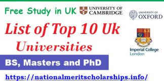 List of Top 10 UK Universities 2024 Without IELTS For Study Abroad