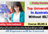 Top Universities In Australia Without IELTS for International Students