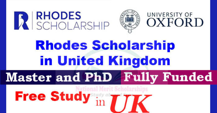 Rhodes Scholarship 2023-24 in UK [Fully Funded] | University of Oxford