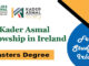 Kader Asmal Fellowship for Masters 2023 in Ireland [Fully Funded]