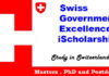 Swiss Government Excellence Scholarships 2024-25 | Free Study in Switzerland