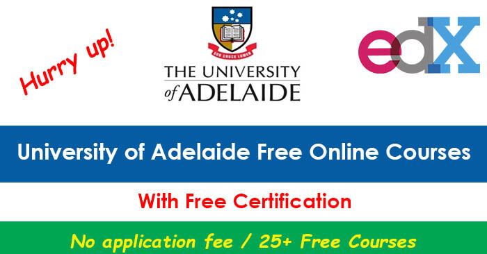 University of Adelaide Free Online Courses 2026 with Free Certifications