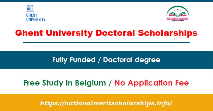 Ghent University Doctoral Scholarships 2026 in Belgium [Fully Funded]